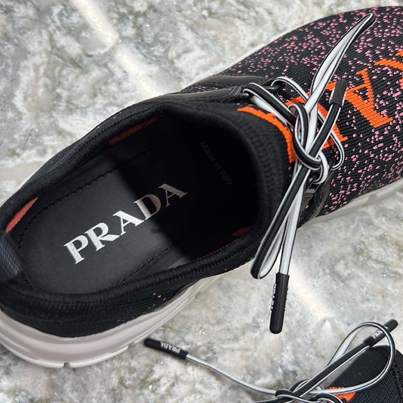 Prada Womens Calzature Donna Knit Sneakers - Picture 4 of 8